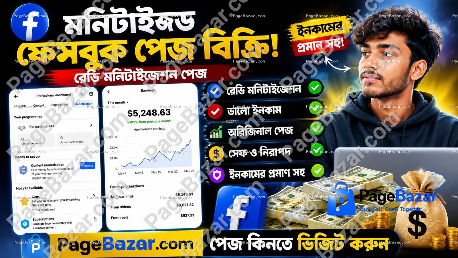 মনিটাইজ পেজ