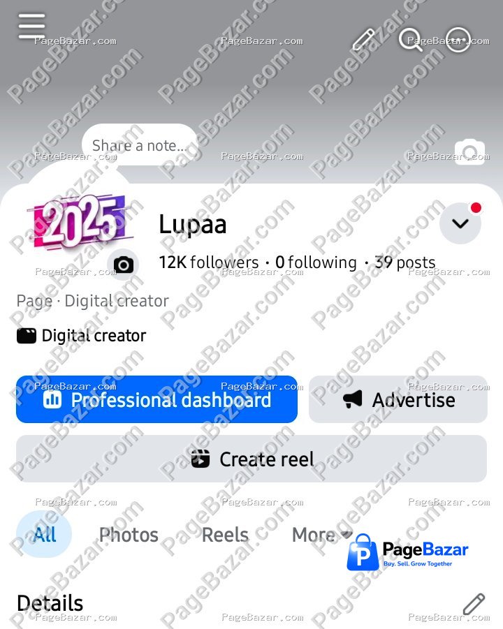 12k Followers Page Sell